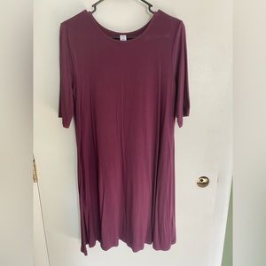 Old Navy Purple Short Sleeve Dress